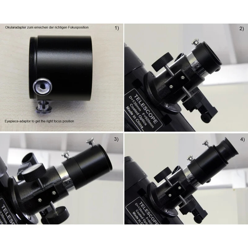 Nástavec pro vizuální pozorování. 