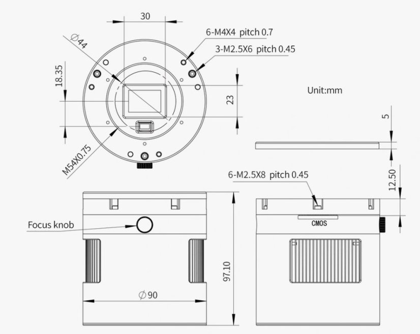 Kamera ZWO ASI 2600MM DUO (mono)