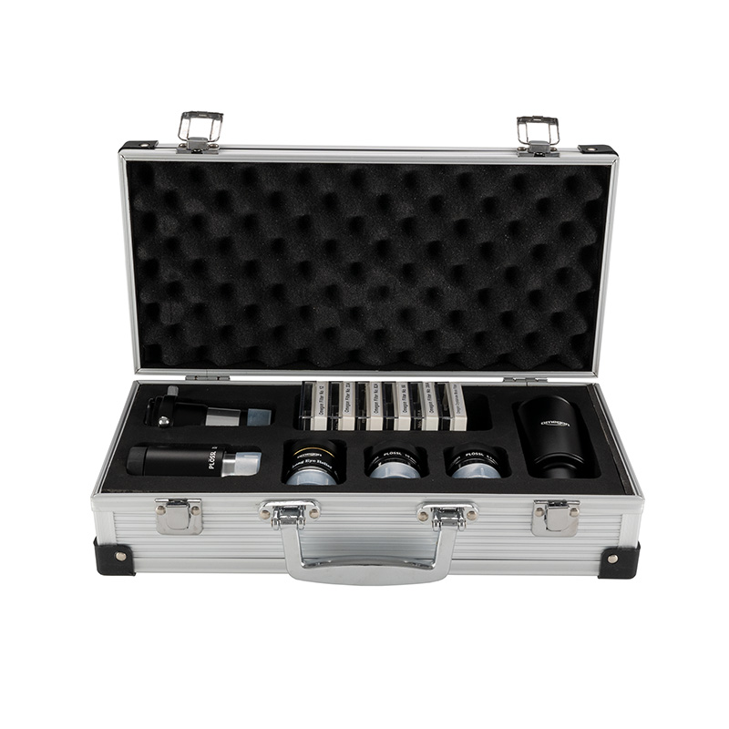 Omegon sada #2 - okuláry, filtry, Barlow, kufřík