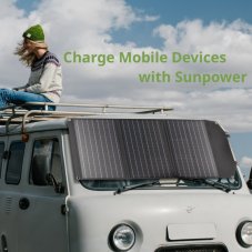BRESSER Mobile Solar Charger 90 Watt - USB a DC output