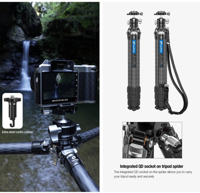 Leofoto - karbonový stativ Mr.Y L284 + hlava LH-30 (10kg/163cm)