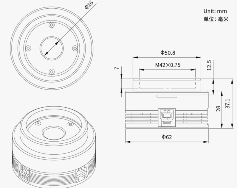 Kamera ZWO ASI 662 MC (color)