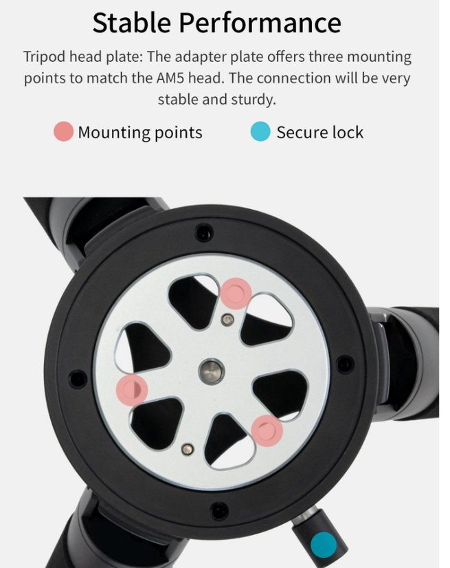 ZWO Stativ TC40 - karbonový stativ 50kg/80cm