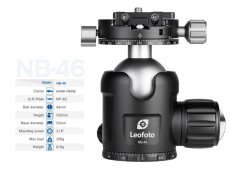 Leofoto - kulová hlava NB-46 + NP-60 (30kg) dual panorama