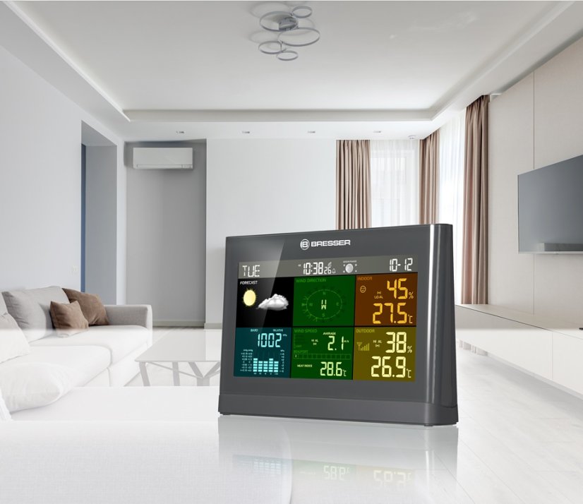 Meteostanice BRESSER 5-in-1 Comfort (šedá)