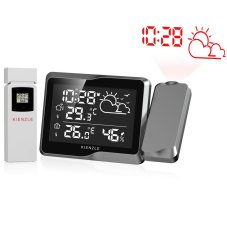 KIENZLE domácí meteo stanice s projekcí (monochromatický LCD)