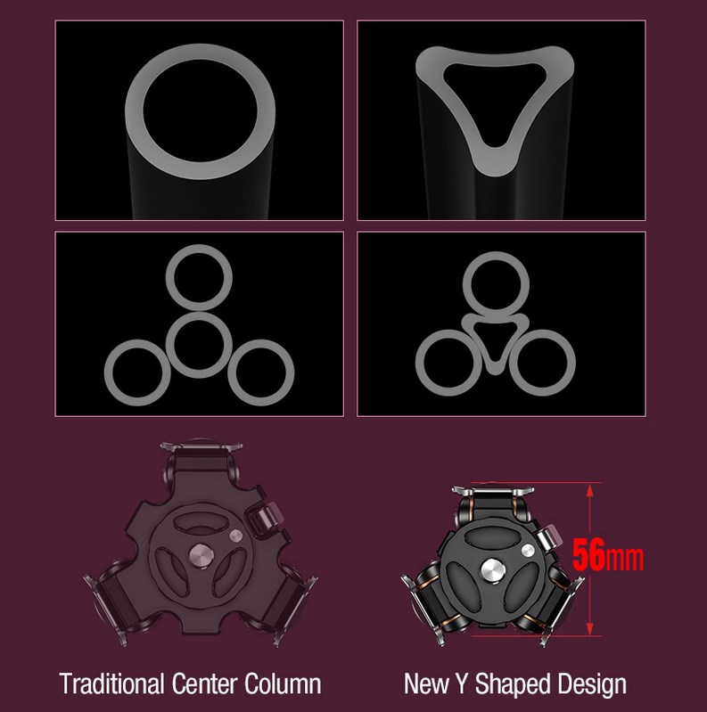 Leofoto - karbonový stativ Mr.Y L224 + hlava BV-0R + LB-38 (3kg/142cm)