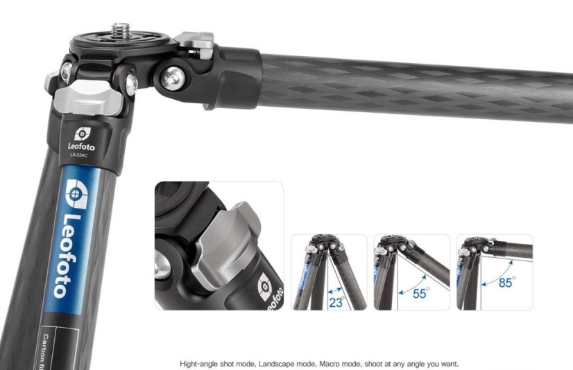 Leofoto - karbonový stativ Ranger LS-224 + kulová hlava LH-25 (6kg/149cm)