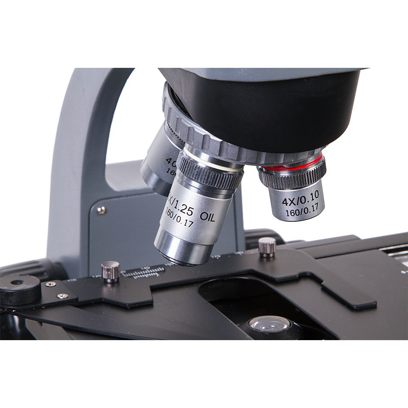 Binokulární mikroskop Levenhuk _objektivy
