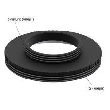Adapter T2 (vnější) / c-mount (vnější)