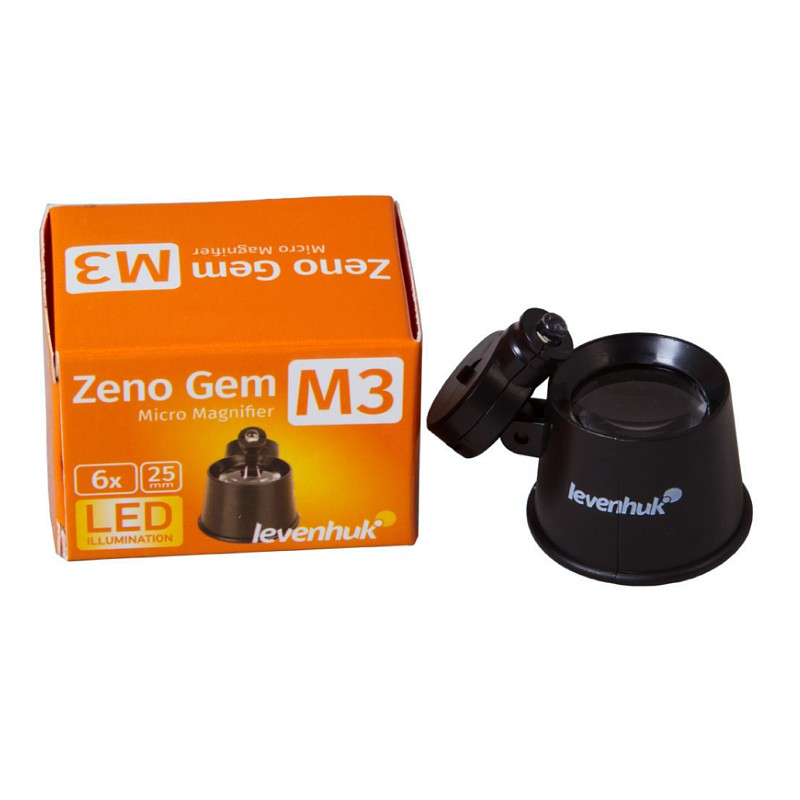 Levenhuk ZenoGem M3 6x25mm - hodinářská lupa s LED