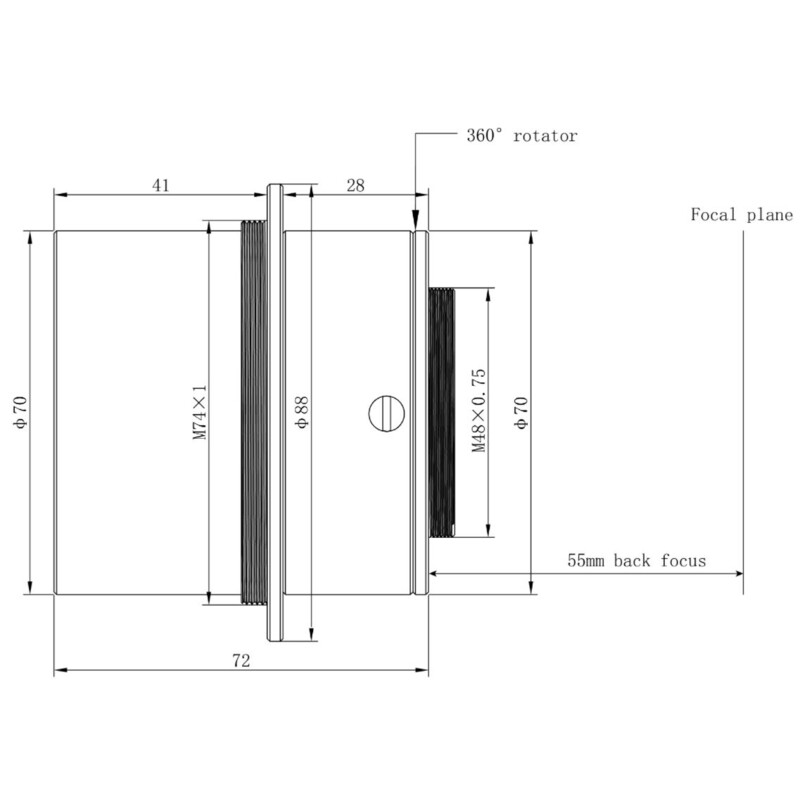 Omegon Pro APO 76/ 418 (342) ED OTA Triplet Apo refraktor + reduktor 0,82x