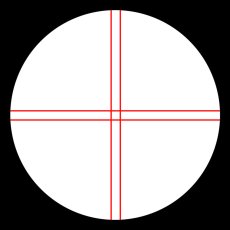 Omegon okulár 12mm s křížem a osvitem