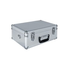 Hliníkový kufřík pro mikroskopy - (střední velikost) - stříbrný