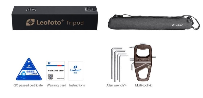 Leofoto - karbonový stativ Mr.Y L224 + hlava BV-0R + LB-38 (3kg/142cm)